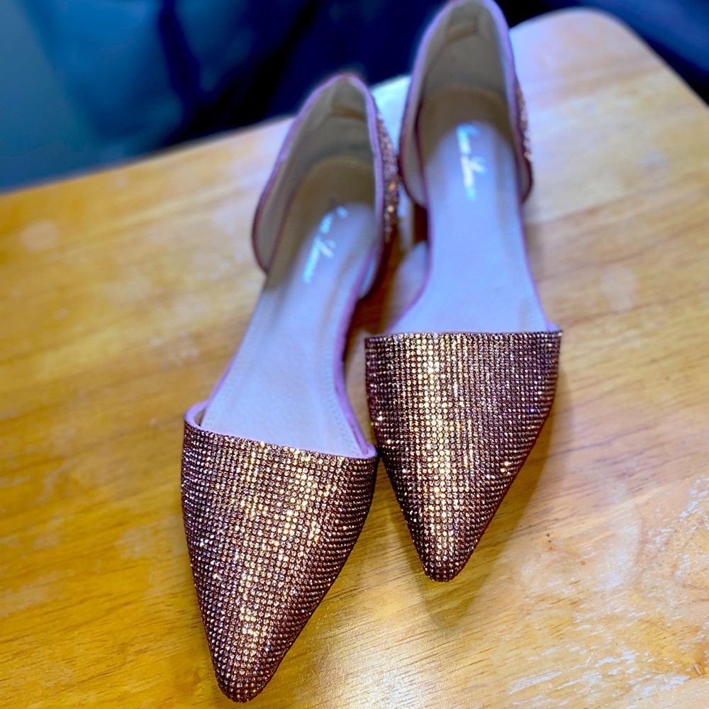 Lauren Lorraine Bronze Style Ballet Flats, Size 6 never been worn.